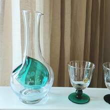 日式冷饮酒杯，带冰格口袋 - 优雅玻璃壶，适合家庭或餐厅使用，饰有蓝灰色口袋，是母亲节、父亲节、圣诞节或万圣节的完美礼物，也是餐厅餐具的理想之选。 - 彩色 - 查看 6