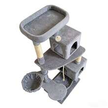 极简灰色调 + 多功能设计（磨指甲、休息、玩耍），迎合海外家庭的家居美学和宠物生活方式需求 - 淺灰色 - 查看 3