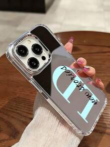 1 buah Casing Ponsel dengan Nama Kustom, Pelindung Cermin Akrilik Definisi Tinggi Tahan Guncangan, Kompatibel dengan iPhone 11/12/13/14/15/16/16 Pro/16 Plus/16 Pro Max/16e/17/Air/17 Pro/17 Pro Max, Hadiah Luar Biasa untuk Teman dan Keluarga - Clear - View 4