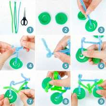 Bộ 51/100/200/400 que nhung nhiều màu sắc, 60 màu mềm mại, thích hợp cho các dự án thủ công DIY, làm hoa và các dự án trường học, dây kim loại cao cấp 30cm, thích hợp cho lớp học nghệ thuật, trang trí và gói quà. - Nhiều màu - Xem 12