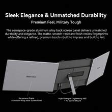 Blackview DCM6 Triple Laptop Screen Extender,14" 1080P FHD IPS Portable External Screen,Two Cable USB C Travel For 13-17'' Laptop,Plug & Play Compatible With Windows/Mac/Chrome OS And Mobile Devices - Bạc - Xem 8