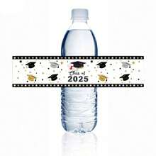 10/30/50 Pcs Graduation Party Water Bottle Stickers, Class Of 2026 Water Bottle Graduation Wrappers - Multicolor - View 8