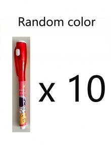 1/5/10/20/30pcs Random Color Glow-In-The-Dark Invisible Ink Marker Pen, Magic Pen, Secret Message Pen, Christmas Gift, Refill, Birthday Gift - Multicolor - View 12