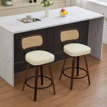 Barstools - Beige + PU Leather + Foam-1 - View 9