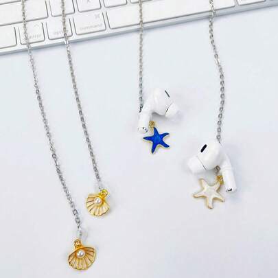 Wireless Earphone Anti-Lost Chain, Creative Earphone Chain Pendant, Earphone Anti-Lost Lanyard, Earphone Decoration Strap