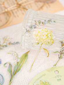 30张/包复古花卉箔纸贴纸，DIY剪贴簿装饰贴纸，适用于手账、相册、手帐等。 - 綺花朱顏 - 查看 5