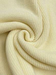 Women's Soft Cream Yellow Faux Metal Button V-Neck Sleeveless Cardigan Top - Light Yellow - View 11