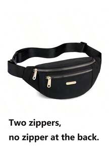 韩版轻便尼龙腰包 | 运动跑步胸包，适用于多种场景，配有可调节防盗拉链、大容量分层手机零钱袋，户外旅行钱包 - 彩色 - 查看 14