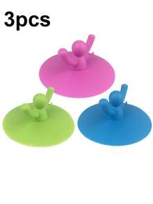 1个/3个装便携式笑脸排水塞，浴室/淋浴/厨房排水塞兼毛发收集器，防异味设计，适用于厨房、浴室、浴缸，厨房必备品，浴室配件，厨房装饰，水槽滤网，厨房水槽，旅行必备品 - 地漏蓋 - 查看 13