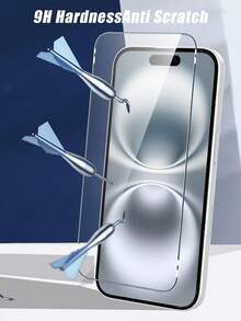 4pcs Full Screen Tempered Glass Screen Protector, Edge-To-Edge Coverage, Fingerprint-Proof, Waterproof, Scratch-Resistant, High Sensitivity Touch, 9H Hardness Anti-Shatter, Compatible With IPhone 17Pro Max/17 17Pro/17 Air/16 Pro Max/16/16 Pro/16 Plus/15 Pro Max/15/15 Pro/15 Plus/14 Pro Max/14/14 Pro/14 Plus /13 Pro Max/13/13 Pro/12/12 Pro/12 Pro Max/11/11 Pro Max Full Series - Clear - View 2