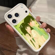 Lovebirds  For  16 16E 15 14 13 12 11 Pro Max 16 15 14 Plus 13 12 MINI   Thickened Shockproof, Premium Silicone, Trendy Creative Soft Shell - Agapornis - Blanco antiguo UCLWEY - Ver 6