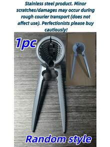 1个多功能金属核桃夹，防滑手柄，魔术螺丝刀开壳器，家用耐用金属核桃夹 - 可打开核桃、栗子、榛子和山核桃 | 符合人体工程学手柄，多功能核桃夹，核桃剥壳工具 - 彩色 - 查看 14