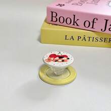 Sanhua Cat Magnetic Phone Stand | Korean-Style Cute And Charming, High-Quality Appearance, Strong Magnetic Adhesion, Extendable, Made Of Plastic - Multicolor - View 2