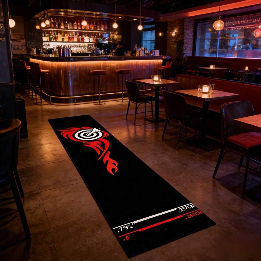 1pc Professional Dart Board, Enhance Your Darts Gaming Experience. Suitable For Casual Players And Competitive Enthusiasts. Rectangular Design With Clear Red And White Measurement Lines To Ensure Each Throw Meets The Standard. - Multicolor - View 1