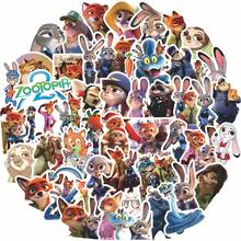 100pcs New Cartoon Cute Stickers, Adorable Nick, Judy, Residents Stickers, Series 2 Stickers - Multicolor - View 2