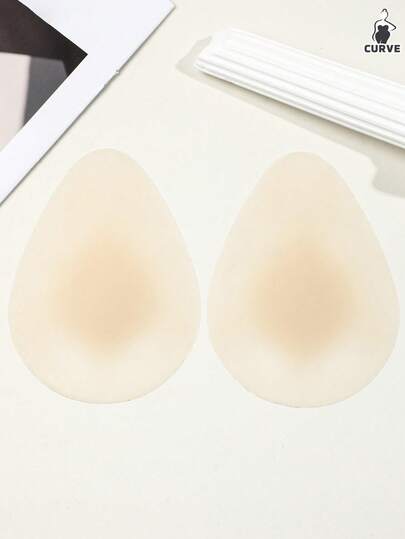 Plus Size Reusable Silicone Nipple Covers, Invisible Breast Petals Suitable For Backless Dresses, Sweat-Proof & Breathable