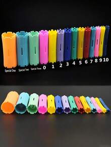 Conjunto de 50 modeladores de cachos - Crie penteados ondulados naturais - Ideal para fazer penteados em casa, adequado para cabelos longos, médios e curtos. - Multicolorido - Ver 6