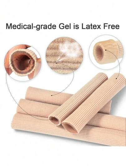 Reusable Silicone Toe & Finger Sleeves; Anti-Friction Corn Pad; Ingrown Nail Care Pad; Trimmable Foot Care Protective Pad; Unisex Foot Pain Relief; Washable Silicone Foot Cushion; Shoe Friction Protection; Daily Foot Care Accessories