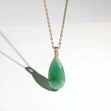 1pc Natural Water Drop Shaped Stone Pendant, Carved Amethyst & Lapis Lazuli Jewelry Making Necklace Charm - Water Droplets - View 11