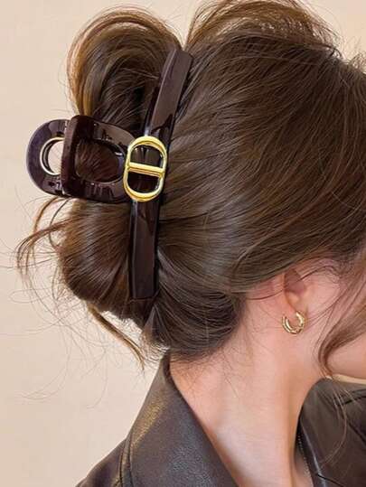 Fashionable Clip Hair Accessory - Elegant Styling Clip Suitable For Creating Fluffy Buns, Perfect For Enhancing Daily, Office And Weekend Brunch Looks, Essential Hair Accessory For Stylish Women Hair Accessories,Elegant Hair Clips,Women Hair Clutch Girls Hair Claw