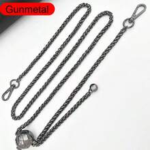 Adjustable Metal Chain Strap Replacement Black Shoulder Strap Small Ball Chain Accessory For Handbags Holiday Essential Beach Essentials Purse Extender - Multicolor - View 13