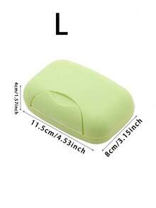 1pc Creative Soap Dish With Cover, Sealed Soap Box, Portable Soap Container, Bathroom Soap Holder - Soap Storage Box - View 2