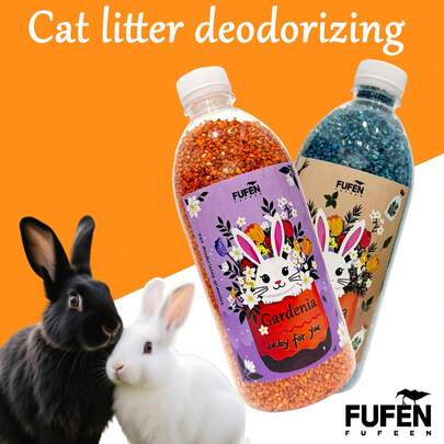 1pc Easter Pet Odor Eliminator Granules, Pet Cat Litter Deodorizer, 750ml, Available In Multiple Scents