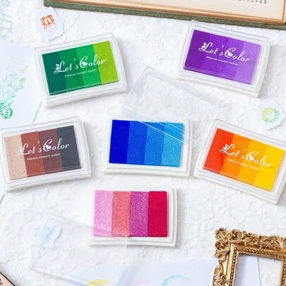 6-Color Rainbow Gradient Finger Paint Set, Washable, DIY Art Supplies, Creative Birthday Gift