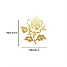 50Pcs Golden Plant Transparent PET Stickers DIY Sticker Scrapbooking Phone Luggage Skateboard Waterproof Decals - 1 Set - View 5