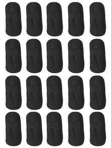 1/5/10双装女士薄款隐形袜，防滑硅胶，无缝网眼透气低帮踝袜，夏季适用 - 彩色 - 查看 21