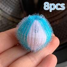 Hair Cleaner, Lint Catcher, Hair Remover, Lint And Debris Remover, Stain Removal Laundry Ball, Anti-, Stain Removal Ball, Pet Hair Cleaner, Household Washing Machine Cleaning Tool For Clothes - Multicolor - View 3