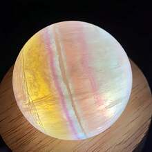 1 pièce Sphère de fluorite candy belle, convient comme cadeau pour les amis - Multicolore - Voir 7