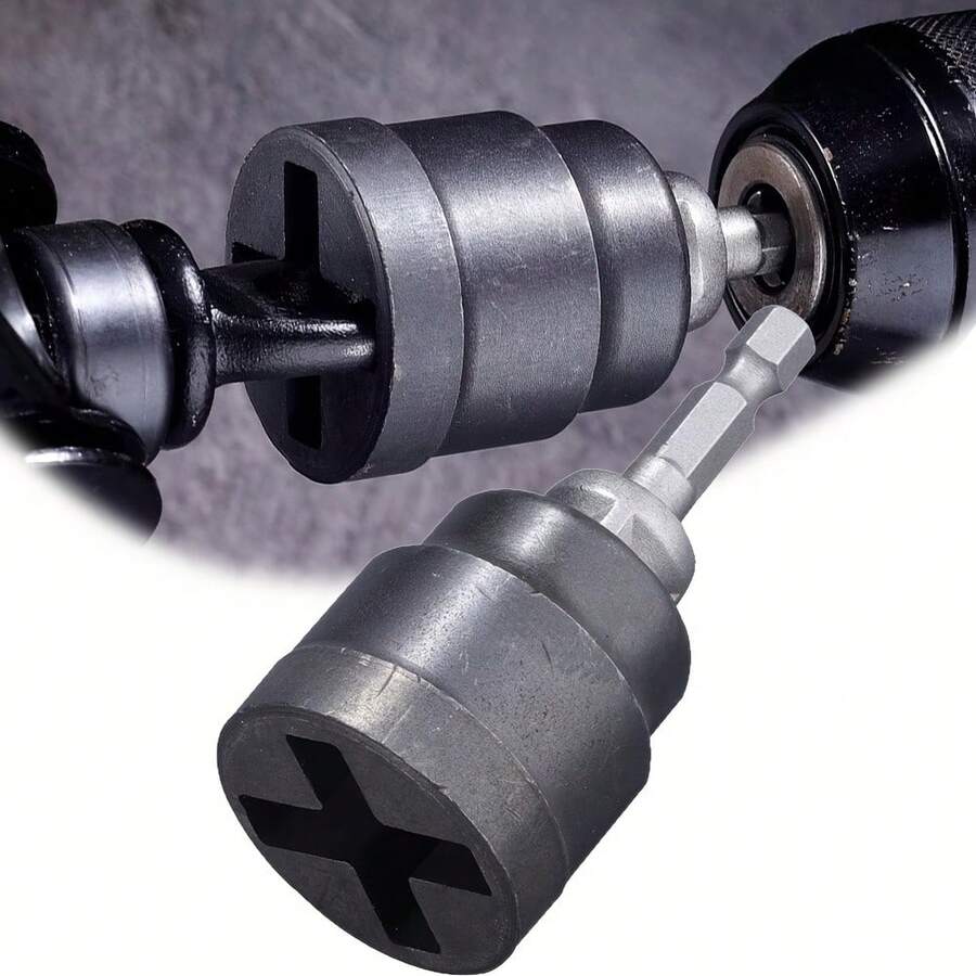 2pcs Car Jack Wrench Set, Includes 1 Socket Wrench + 1 Hex Air Screwdriver, Home Automotive Repair Tools, Scissor Jack Tire Replacement Wrench, Home & Vehicle Maintenance Tools