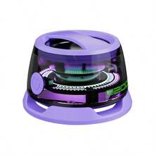 Altavoz Bluetooth magnético para exteriores, regalo para el hogar, altavoz estéreo portátil inalámbrico mini para viajes con luces RGB y soporte para teléfono, compatible con iOS - Multicolor - Ver 7