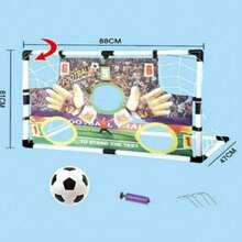 88cm Portable Football Target Soccer Shooting Practice Goal Net - Black and White - View 7