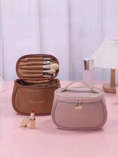 Bolsa de maquillaje de viaje de alta calidad de PU, bolsa de almacenamiento de viaje multifunción, bolsa de maquillaje de viaje de alta capacidad, bolsa de almacenamiento y organización de cosméticos, bolsa de almacenamiento de maquillaje, bolsa de almacenamiento de cosméticos, bolsa de cuidado de la piel, accesorios de viaje, artículos de viaje necesarios, artículos necesarios para cruceros, almacenamiento de joyas, almacenamiento de lápiz labial, almacenamiento de esmalte de uñas, nueva bolsa de cosméticos portátil de alta capacidad para mujer, bolsa de viaje avanzada en línea para almacenamiento y lavado de cosméticos