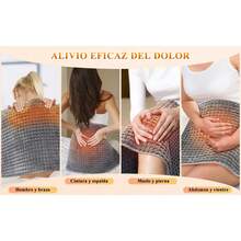 Almohadilla térmica, almohadilla de calor para el dolor de espalda y el alivio de los calambres Manta térmica gruesa y suave, Cojin electrico caliente para aliviar dolores de rodilla, espalda, pierna - A - Ver 10