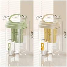 Luxury Iced Water Pitcher, Heat-Resistant With Faucet, Fruit Tea Dispenser, Home Beverage Cooler - Multicolor - View 3