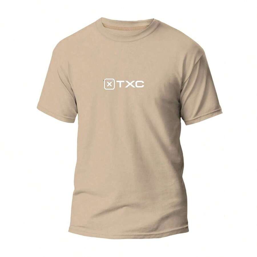 Men's Cotton T-Shirt TXC Authentic Country Blouse Immediate Shipping Printed Promotion Rodeo Party Shirt - 卡其色 - 查看 1
