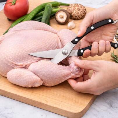 Tesoura Culinária Inox para Frango, Peixe e Carne