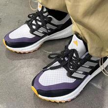 Adidas 女鞋ULTRABOOST LIGHT C.RDY低筒緩震透氣跑鞋 - 黑白色/紫色 - 查看 4