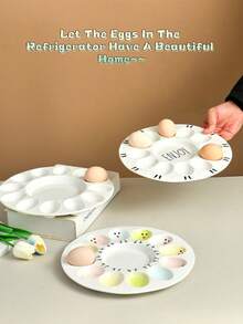 [Hot Selling New] 10.5 Inch 12 Slots Easter Egg Tray, 6 Slots Easter Egg Tray - Multicolor - View 1