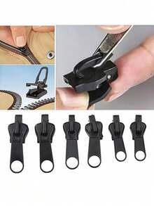 3pcs ProZip Universal Zipper Repair Kit - Easy To Install, No Sewing Required, Quick Zipper Head Replacement, Suitable For Jackets, Luggage, Backpacks, Boots - High-Quality Black Zipper Repair, Durable - Black - View 10