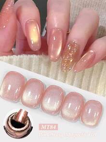 Mtssii 7ml Pink Story Water Light Cat Magnetic Gel Nail Polish Champagne Nude Pink Nails For Summer Semi Permanent Soak Off UV Gel Crystal Varnis Nail Art Manicure Nail Supplies - Nhiều màu - Xem 17