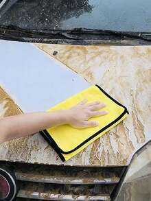 2 Stücke Mikrofaser Auto Wasch Tücher, Auto Wasch Tücher, saugfähig und trocknend, Auto Pflege, Geschenk zum Vatertag, extra weiche doppellagige dicke Korallen Fleece Auto Wasch Tücher, super saugfähige Auto Reinigungstücher, Urlaubsgeschenke, Reinigungswerkzeuge, Auto Zubehör, Motocross, Wohnwagen Muss-Habe, Auto Reinigung, Auto Reinigungsset - Autoreinigungstuch - Übersicht 9