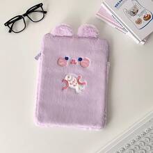 Cartoon Plush Tablet Sleeve Bag, Protective Inner Case For 10.5" & 11" Apple IPad, Tablet, Learning Pad - Multicolor - View 9