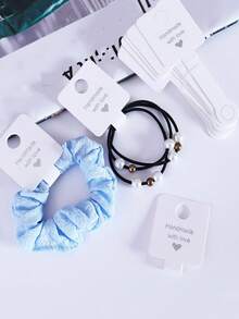 10/50/100pcs Jewelry Display Cards, Bracelet & Ring Storage Cards, Adhesive Stickers - Multicolor - View 15