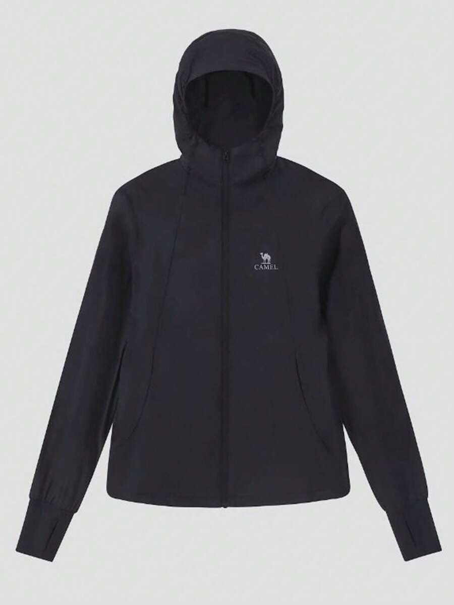 CAMEL CROWN Women's Outdoor Lightweight Jacket, UV Protection, Water-Resistant, Breathable, Moisture-Wicking. Suitable For Spring And Summer. Unisex Style. - Phantom Black - View 1