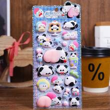 Cute 3D Panda Stickers Decorations, Animal Stickers Suitable For Phone Cases, Planners, Notebooks, Laptops, DIY Crafts - Multicolor - View 10