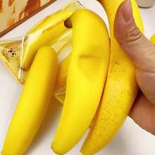 2026新款 - 1个怀旧香蕉创意模型 - 慢回弹软胶桌面摆件，趣味解压神器，缓解办公压力和烦躁不安 - 完美礼物 - 生日礼物 - 男孩礼物 - 女孩礼物 - 复活节礼物 - 情人节礼物 - 彩色 - 查看 8